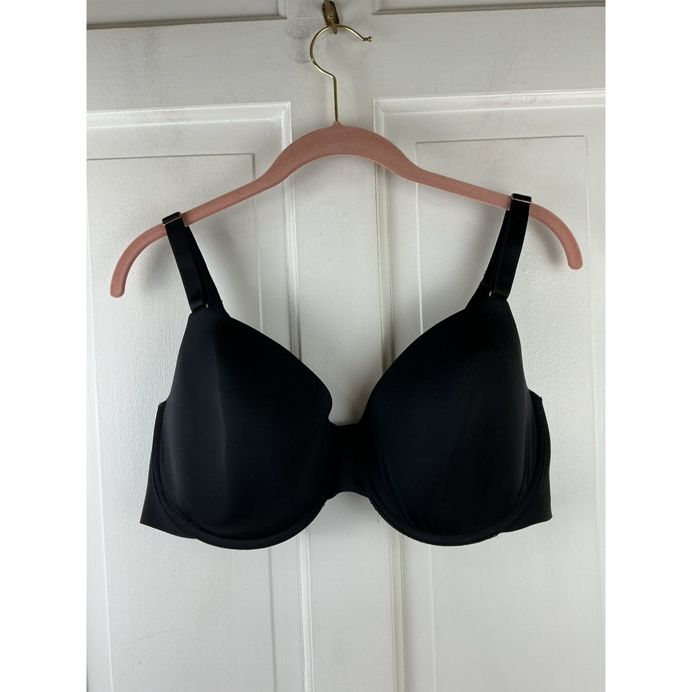 SOMA 40D Vanishing 360 Perfect Coverage Lightly Lined Bra Black Underwire